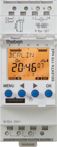 Zeitschaltuhr SELEKTA 170 top2 24V