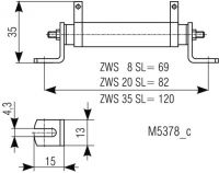 Vorwiderstand ZWS 20SL 1,6K-OHM