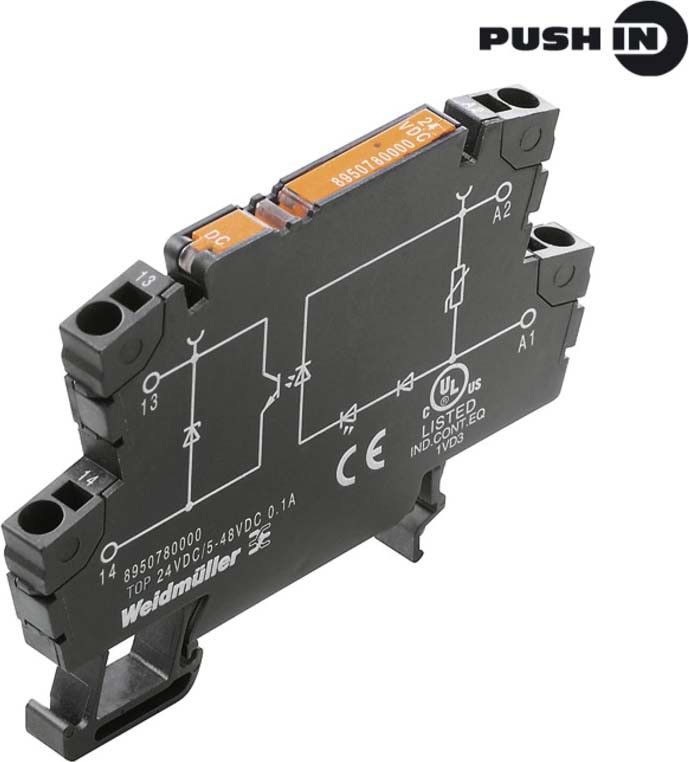 Solid-State-Relais TOP 24VDC/48VDC 0,5A Solid-State-Relais TOP 24VDC/48VDC 0,5A