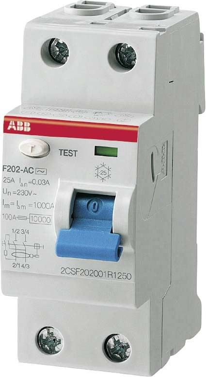 FI-Schutzschalter F202F-25/0,03 FI-Schutzschalter F202F-25/0,03