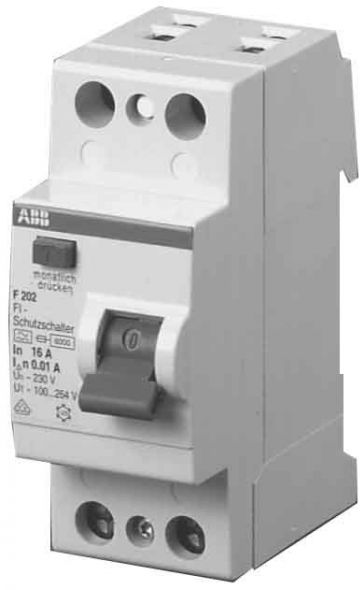 Fehlerstromschutzschalter F202A-25/0,5 Fehlerstromschutzschalter F202A-25/0,5