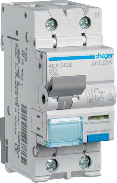 FI/LS-Schalter ADA513D 2-polig B13A 30mA Typ A