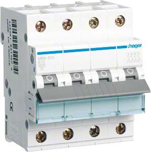Leitungsschutzschalter MBN610 B-10A 3+N polig 6kA Leitungsschutzschalter MBN610 B-10A 3+N polig 6kA