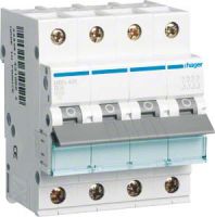 Leitungsschutzschalter MBN406 B-6A 4-polig 6kA