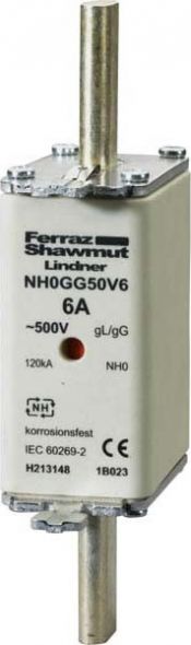 NH-ZERO-Sicherungseinsatz NH0GG50V6