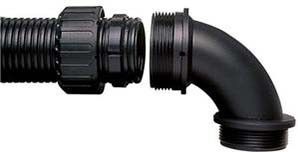 Verschraubung 90Gr-Bogen AR28/M25/C90/BL