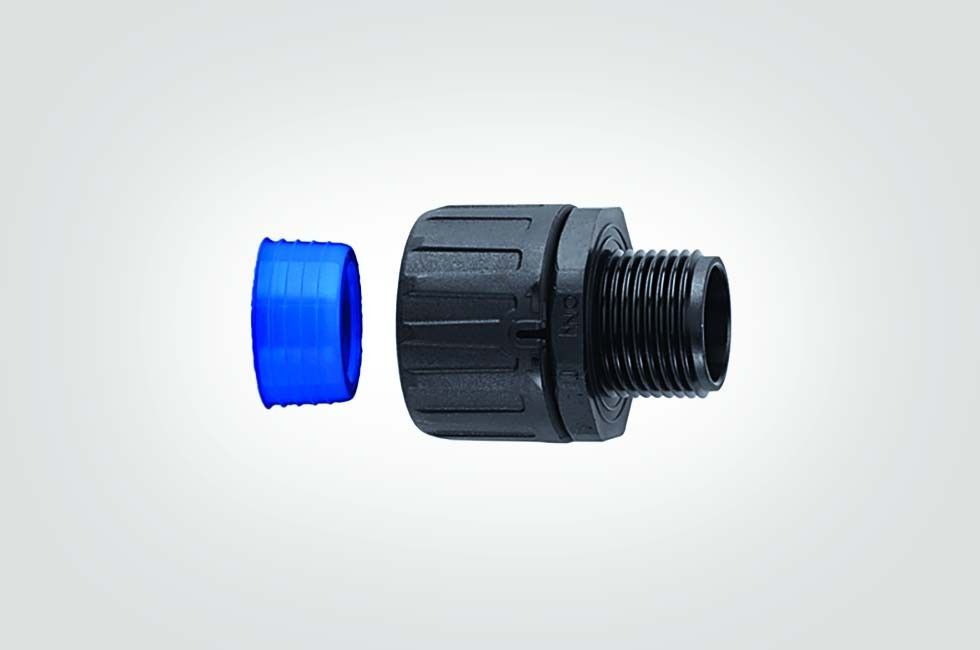 Kunststoffverschraubung HGL28-S-M32-PA66-BK