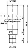 Sensor,ind.,M18x1 IB180026