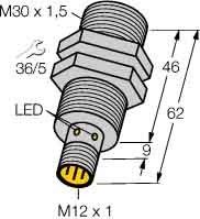 Sensor,ind.,M30x1,5 Bi15U-M30-AP6X-H1141