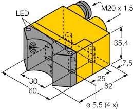 Doppelsensor induktiv NI4DSU35TC2Y1X2/S933
