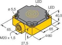 Sensor,ind. 80x80x40mm Ni50-CP80-VP4X2