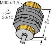 Sensor,ind. Bi10-P30-Y1/S100