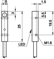Sensor induktiv kurz IBQ50174