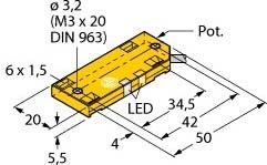 Sensor kapazitiv BC10-QF5,5-RP6X2