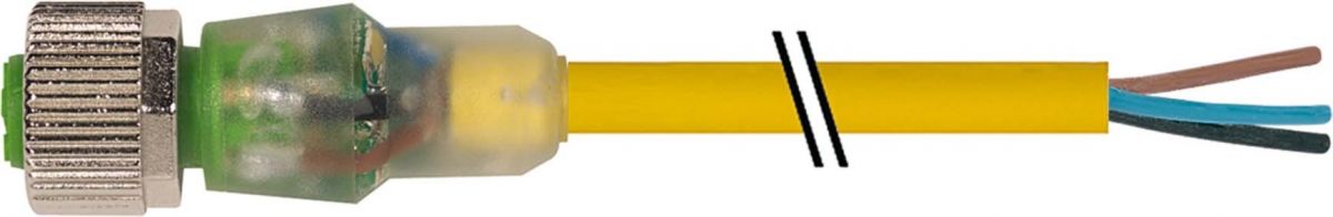 M12-Buchse mit LED 7000-12281-0530750