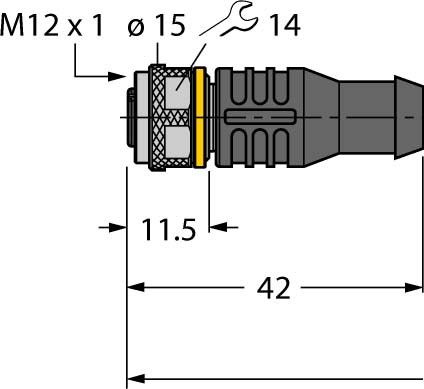 Anschlussleitung PKG3M-2/TXL