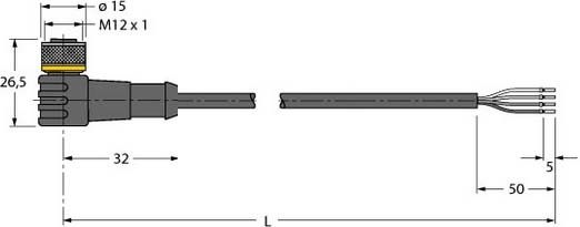 Anschlussleitung WKC4.4T-P7X2-5/TXL