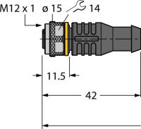 Anschlussleitung PKG3M-2/TXL