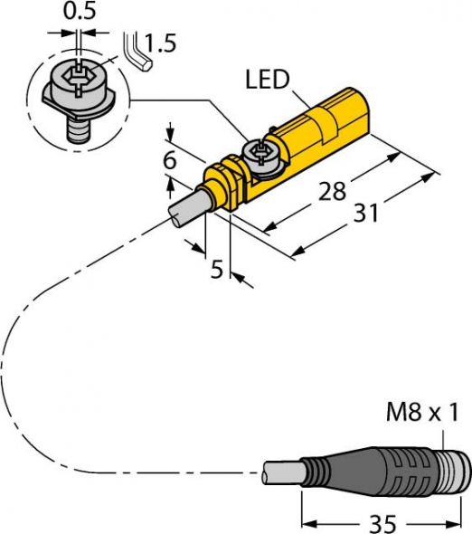 Magnetfeldsensor BIM-UNT-AP7X0,3PSG3S Magnetfeldsensor BIM-UNT-AP7X0,3PSG3S