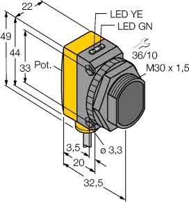 Reflexionslichtschranke QS30LP