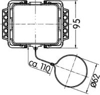Metallabdeckklappe 09 30 032 5420