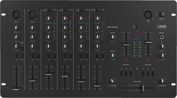 Stereo-Mischpult MPX-206/SW Stereo-Mischpult MPX-206/SW