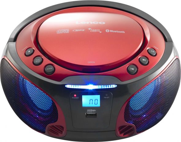 UKW-Radio CD/MP3 tragbar SCD-550 red