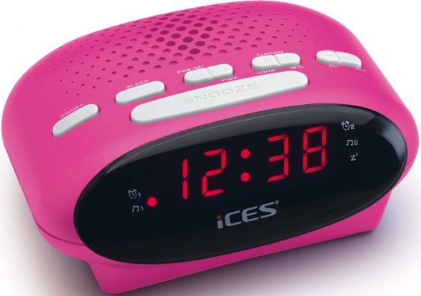 Uhrenradio Ices ICR-210 pink Uhrenradio Ices ICR-210 pink