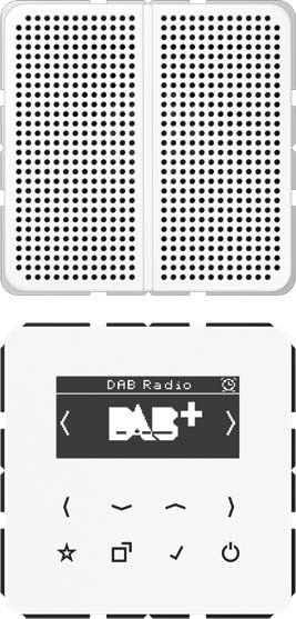 Smart DAB+ Digitalradio DAB CD1 WW alpinweiß