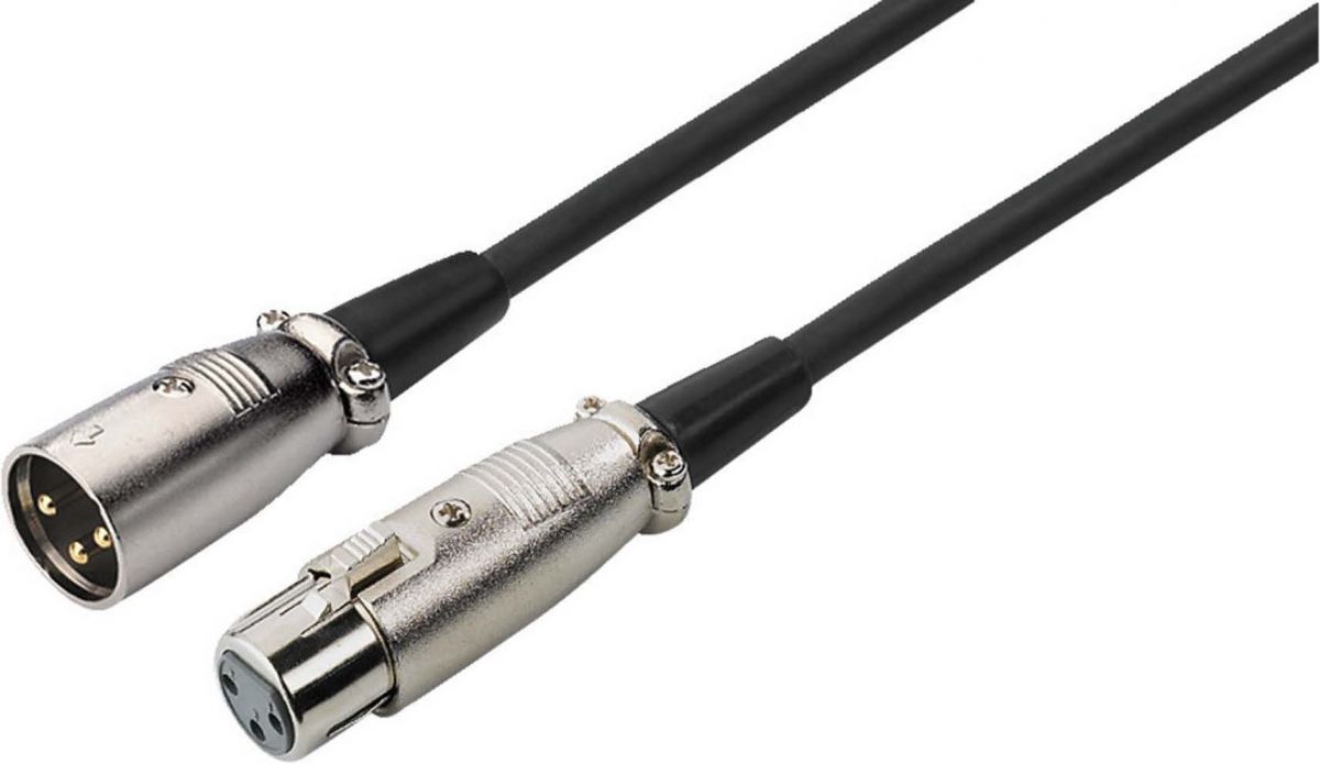 XLR-Verlängerungskabel MEC-1500/SW XLR-Verlängerungskabel MEC-1500/SW