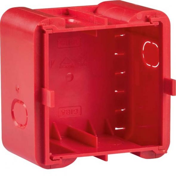Einbaudose 1-fach 18720010 rot matt Einbaudose 1-fach 18720010 rot matt