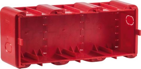 Einbaudose 3-fach 18720030 rot matt Einbaudose 3-fach 18720030 rot matt