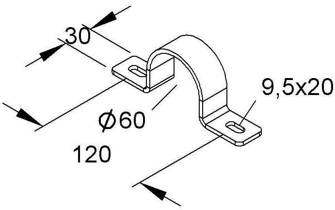 Schneckengewinde Schelle MISS 60/12 E3