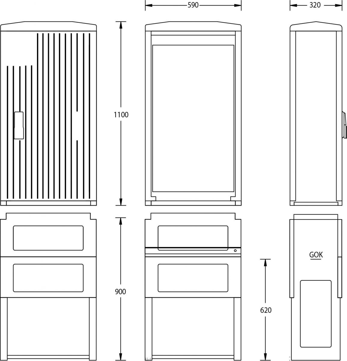 Normschrank IP44 A070-1100