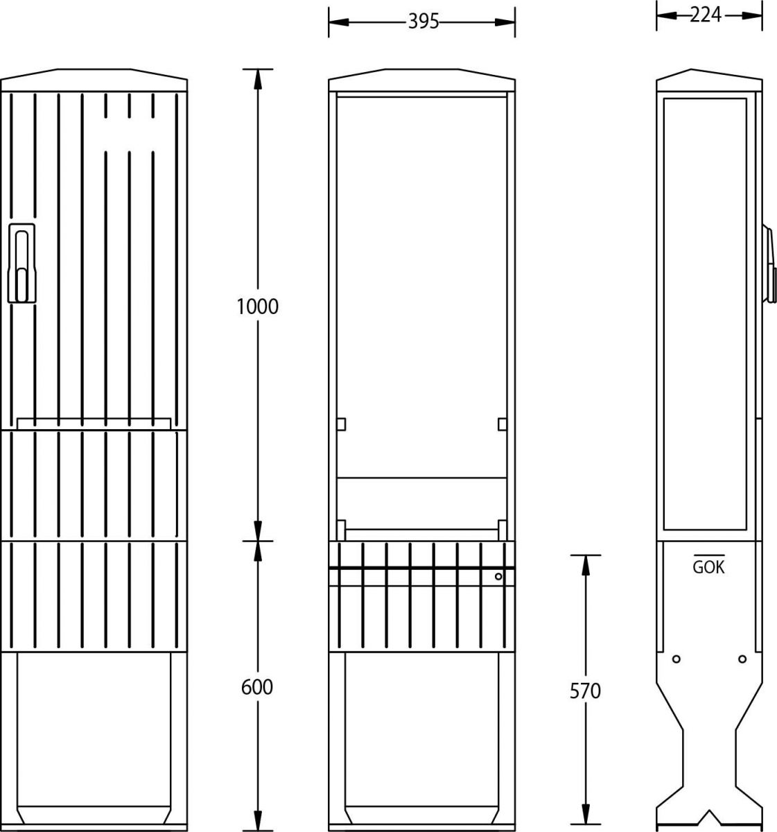 Flachschrank A060-1000