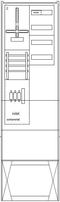 Zähleranschlusssäule 09.00.1P11HSAV4