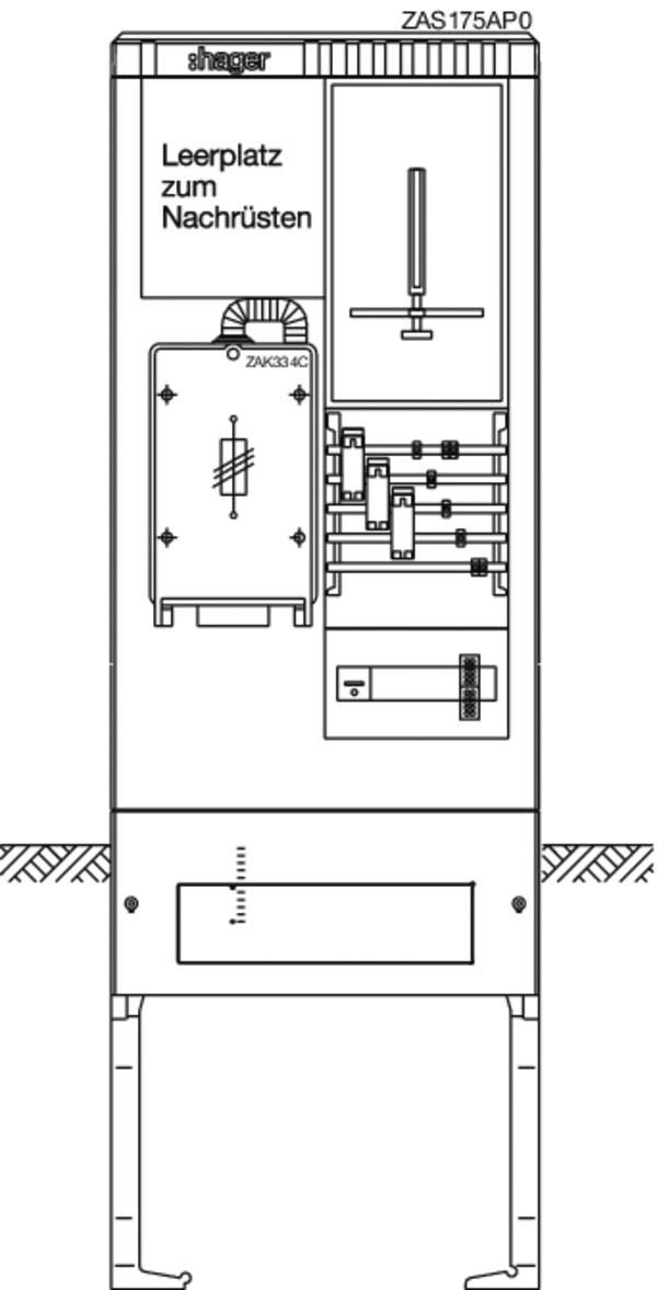 Zähleranschlusssäule universZ ZAS175AP0