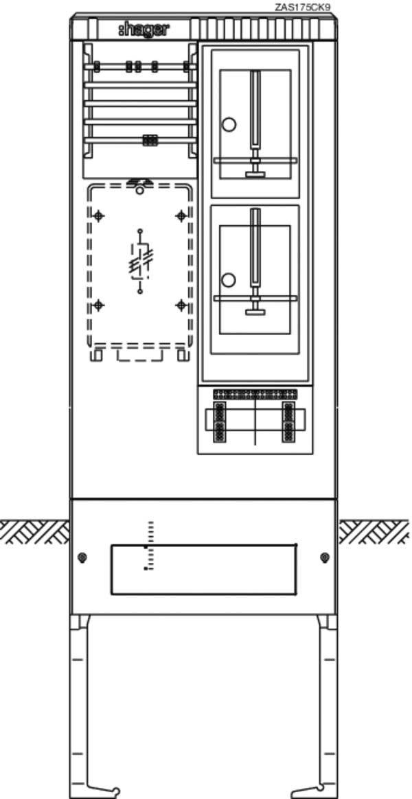 Zähleranschlusssäule ZAS175CK9 Zähleranschlusssäule ZAS175CK9
