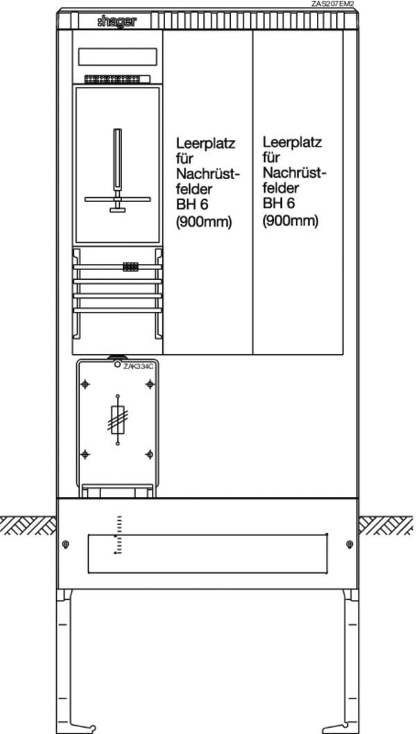 Zähleranschlusssäule ZAS207EM2 Zähleranschlusssäule ZAS207EM2