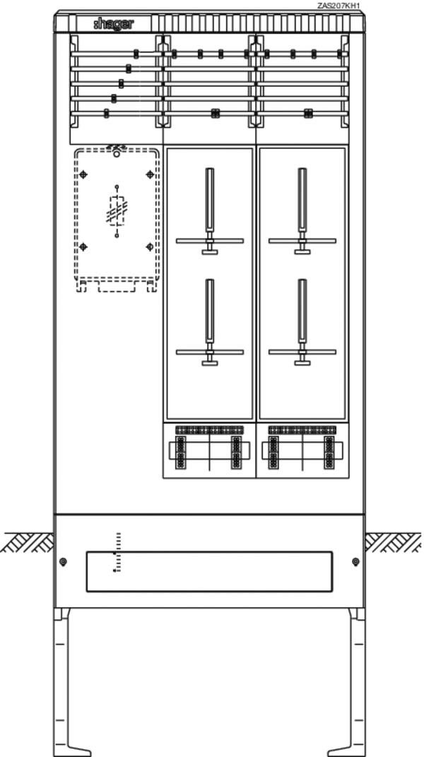 Zähleranschlusssäule ZAS207KH1 Zähleranschlusssäule ZAS207KH1