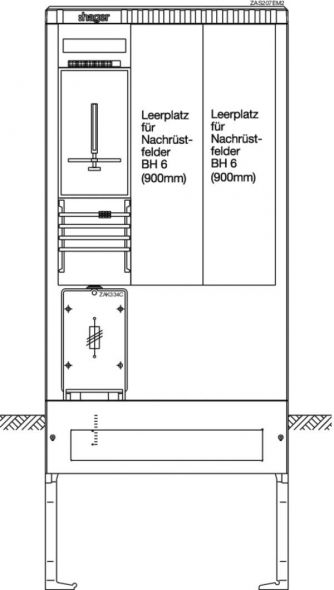 Zähleranschlusssäule ZAS207EM2 Zähleranschlusssäule ZAS207EM2