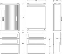 Normschrank IP44 A100-1100