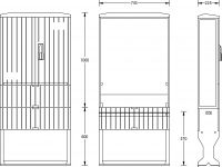 Flachschrank A100-1000