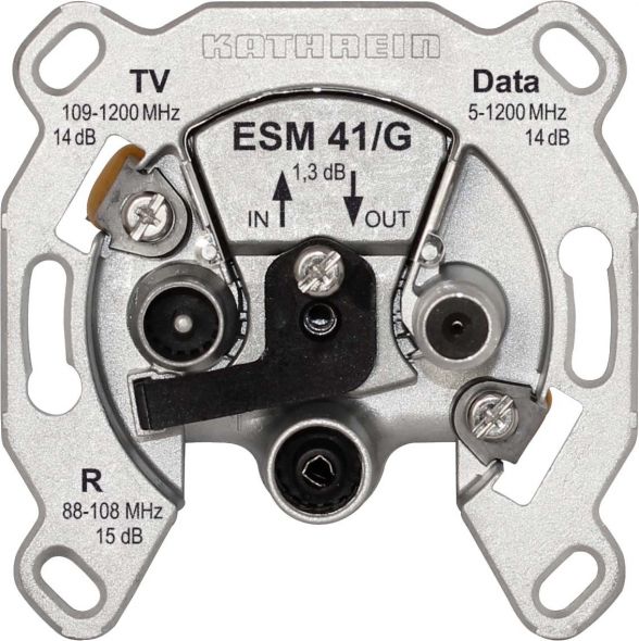 BK-Modem-Steckdose 3fach ESM 41/G BK-Modem-Steckdose 3fach ESM 41/G