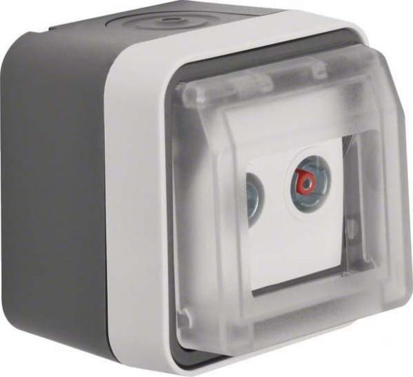Antennen-Steckdose 12033525 grau/lichtgrau matt Antennen-Steckdose 12033525 grau/lichtgrau matt