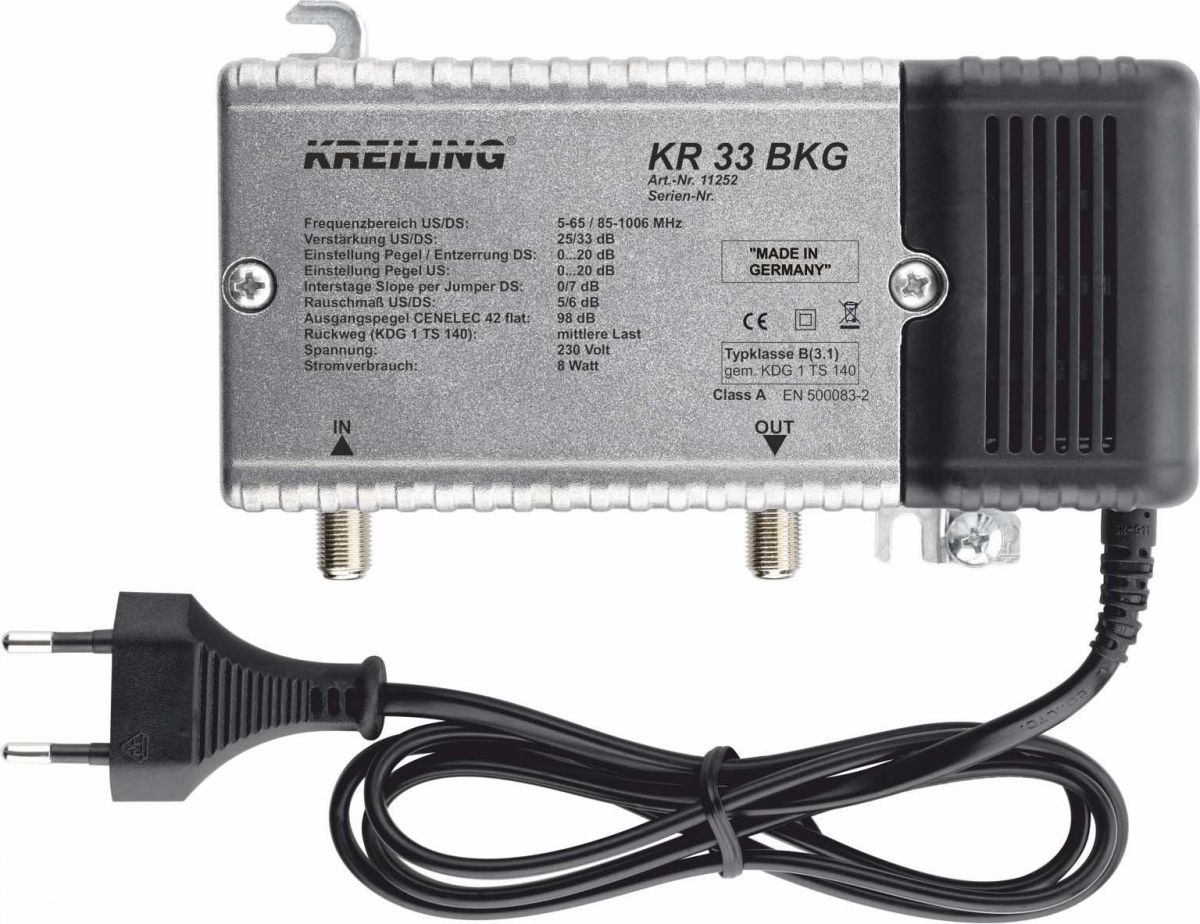 BK-Verstärker 33dB KR 33 BKG BK-Verstärker 33dB KR 33 BKG