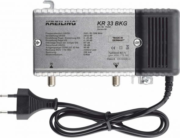 BK-Verstärker 33dB KR 33 BKG BK-Verstärker 33dB KR 33 BKG