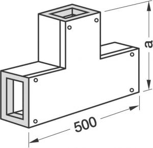 T-Stück L 6856 reinweiß