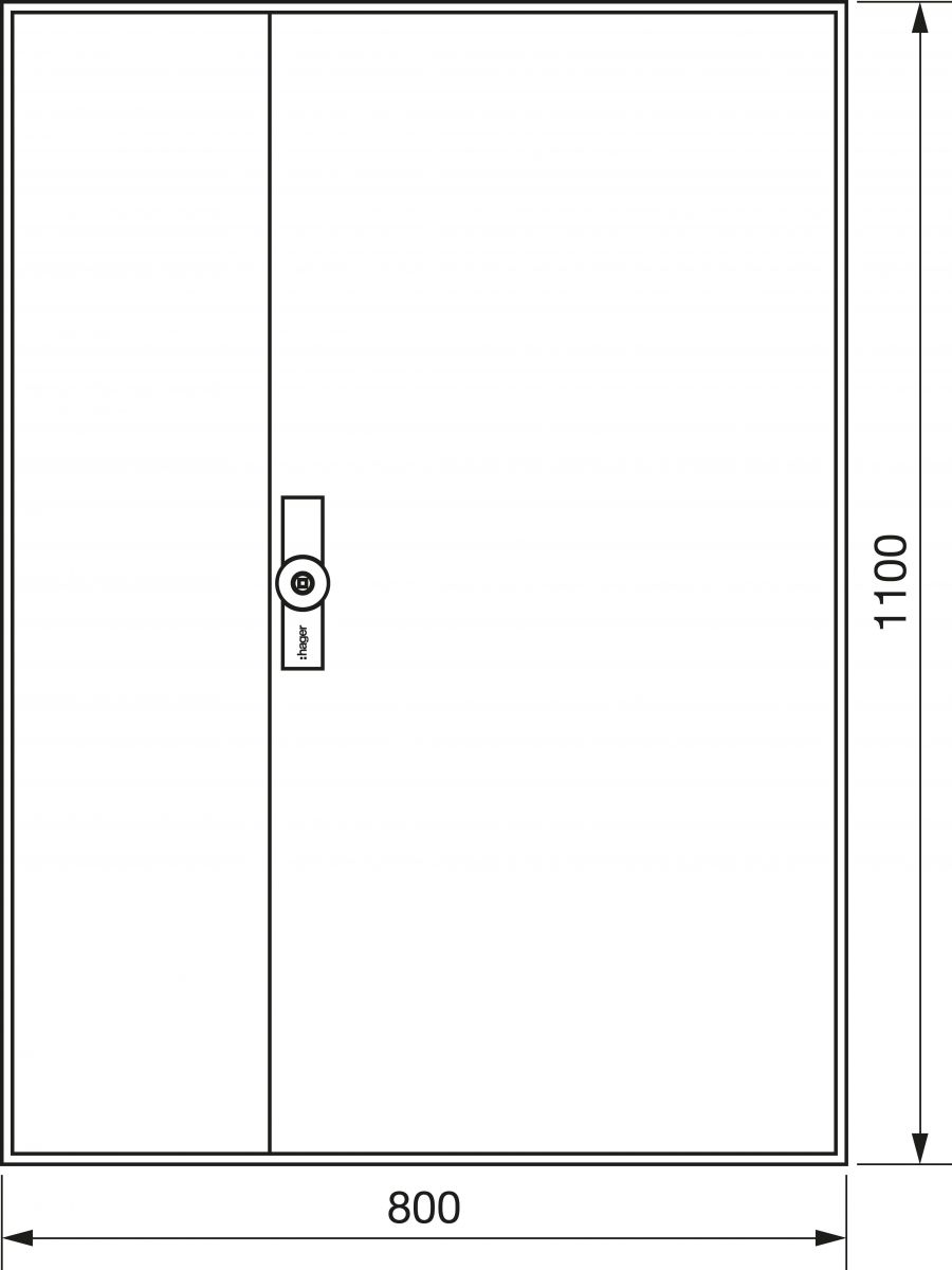 Zählerschrank universZ ZB33W 1100x800x205 IP54