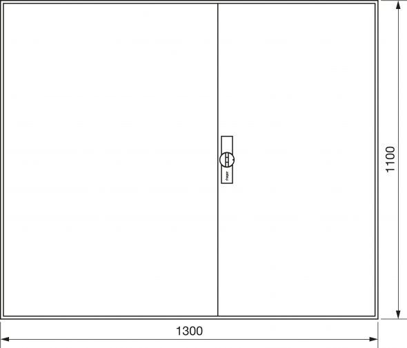 Zählerschrank universZ ZB35ES 1100x1300x160 IP44